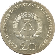 20 Mark Gotthold Ephraim Lessing obverse image
