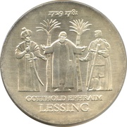 20 Mark Gotthold Ephraim Lessing, Germany, 1979 reverse image