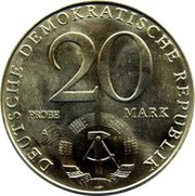 20 Mark 30 Years of DDR - Probe obverse image