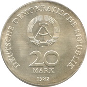 20 Mark Clara Zetkin obverse image