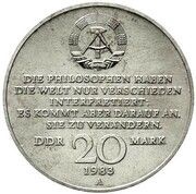 20 Mark Karl Marx - Pattern obverse image