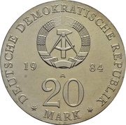 20 Mark Georg Friedrich Händel obverse image