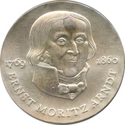 20 Mark Ernst Moritz Arndt, Germany, 1985 reverse image