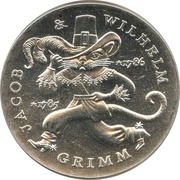 20 Mark Jacob and Wilhelm Grimm, Germany, 1986 reverse image