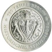 20 Mark 750 Jahre Berlin - Stadtsiegel, Germany, 1987 reverse image