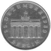 20 Mark Brandenburg Gate, Germany, 1990 reverse image