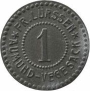 1 Pfennig - Aumund-Vegesack Fr. Lürssen obverse image
