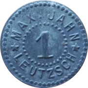 1 Pfennig - Leutzsch Max. Jahn obverse image