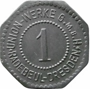 1 Pfennig - Radebeul-Dresden Union Werke G.M.B.H. obverse image