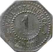 1 Pfennig - Sandow Paul Steinbock obverse image