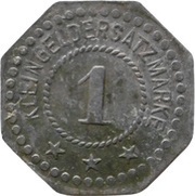 1 Pfennig - Sandow Paul Steinbock, Germany,  reverse image