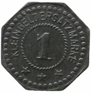1 Pfennig - Werdau Sächsische Waggonfabrik, Germany,  reverse image