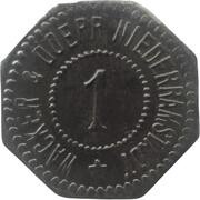1 Pfennig - Niederramstadt Wacker and Doerr obverse image