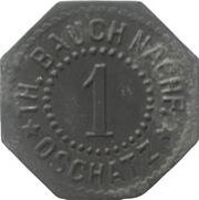 1 Pfennig - Oschatz Th. Bauch Nachf. obverse image