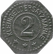 2 Pfennig - Radebeul-Dresden Union Werke G.M.B.H., Germany,  reverse image