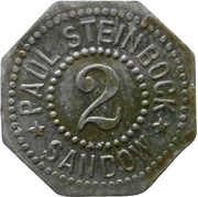 2 Pfennig - Sandow Paul Steinbock obverse image