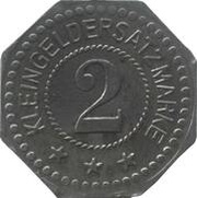 2 Pfennig - Greppin Greppiner Werke, Germany,  reverse image