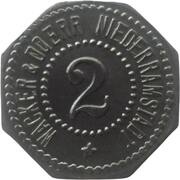 2 Pfennig - Niederramstadt Wacker and Doerr obverse image