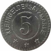 5 Pfennig - Driesen Brandenburg, Germany,  reverse image