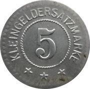 5 Pfennig - Freystadt Schlesien, Germany,  reverse image