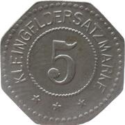 5 Pfennig - Woldenberg Brandenburg, Germany,  reverse image