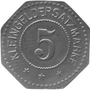 5 Pfennig - Woldenberg Brandenburg reverse image
