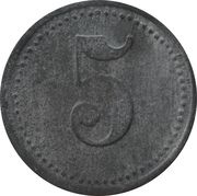 5 Pfennig - Altena Gebr. Knipping G.M.B.H, Germany,  reverse image