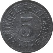5 Pfennig - Duisdorf Westdeutsche Porzellanfabrik, Germany,  reverse image