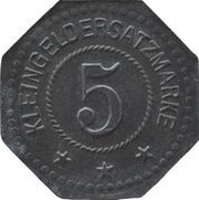 5 Pfennig - Frechen Wachtberg I, Wilhelma, Windling, Germany,  reverse image