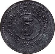5 Pfennig - Friedrichswerth Eduard Meyer obverse image