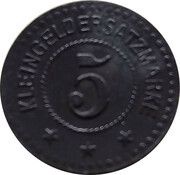 5 Pfennig - Friedrichswerth Eduard Meyer, Germany,  reverse image