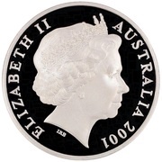 5 Dollars - Elizabeth II 4th Portrait - Reid, Forrest and Quick - Masterpieces in Silver obverse image