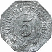 5 Pfennig - Langenöls Schlesische Holzindustrie Akt. Ges., Germany,  reverse image