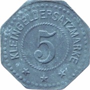 5 Pfennig - Lengerich in Westfalen Wickingwerke, Germany,  reverse image