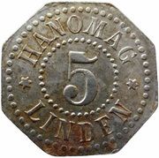 5 Pfennig - Linden Hanomag obverse image