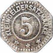 5 Pfennig - Lützkendorf Grube Cecilie W.W., Germany,  reverse image
