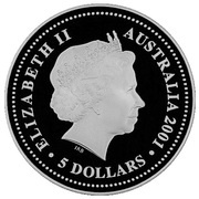 5 Dollars - Elizabeth II 4th Portrait - Life of Sir Donald Bradman - Silver Proof obverse image