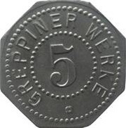 5 Pfennig - Greppin Greppiner Werke obverse image