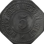 5 Pfennig - Niederramstadt Wacker and Doerr obverse image