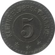5 Pfennig - Oberneuhüttendorf Eduard Froeb, Germany,  reverse image