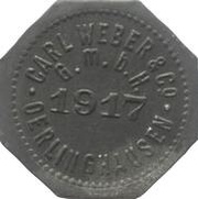 5 Pfennig - Oerlinghausen Carl Weber and C° G.m.b.H. obverse image