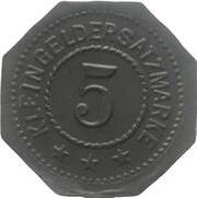 5 Pfennig - Oerlinghausen Carl Weber and C° G.m.b.H., Germany, 1917 reverse image