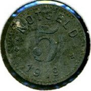 5 Pfennig - Unterweserstädte, Germany, 1919 reverse image
