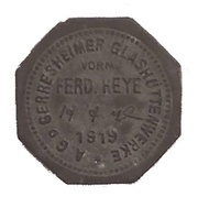 5 Pfennig - Gerresheim Glashüttenwerk vorm. Ferd. Heye obverse image