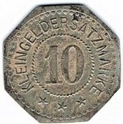 10 Pfennig - Driesen Brandenburg, Germany,  reverse image