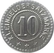 10 Pfennig - Kolmar in Posen, Germany,  reverse image
