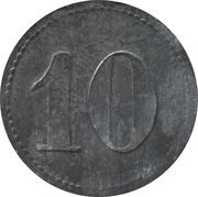 10 Pfennig - Altena Stahldrahtwerk Rahmer, Germany,  reverse image