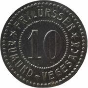 10 Pfennig - Aumund-Vegesack Fr. Lürssen obverse image