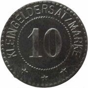 10 Pfennig - Aumund-Vegesack Fr. Lürssen, Germany,  reverse image