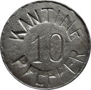 10 Pfennig - Gispersleben Kantine Pfeffer obverse image